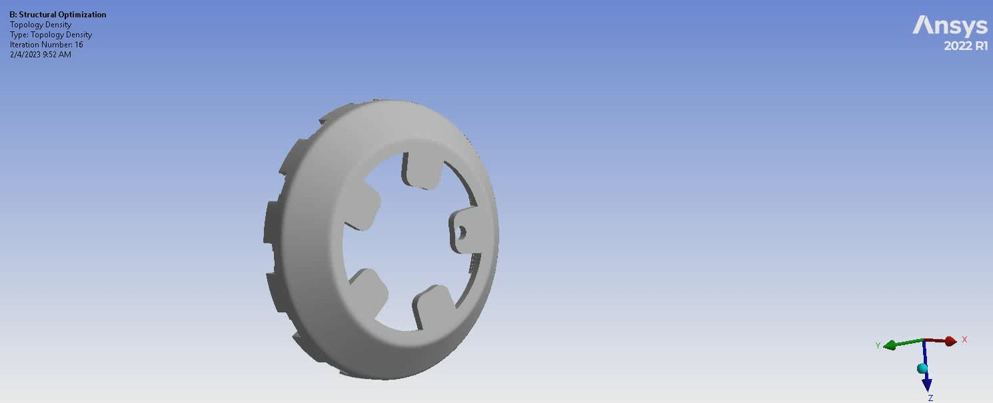 F2X/F3X Topology Optimized Floating Rotors